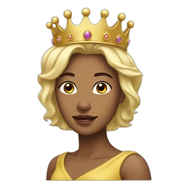 prinss in a small crown sticker