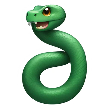 a snake forming the number 1 sticker