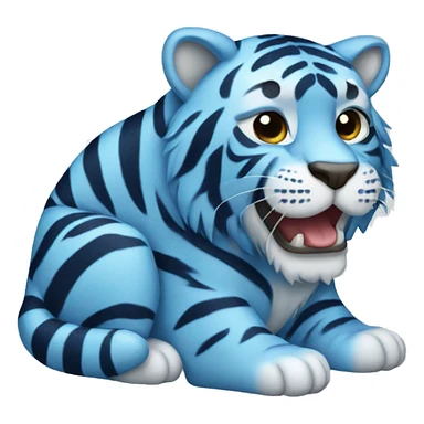 Blue tiger  sticker