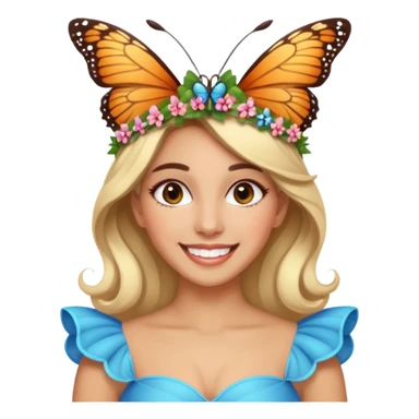 the miss  pageant butterfly winner lady￼ sticker