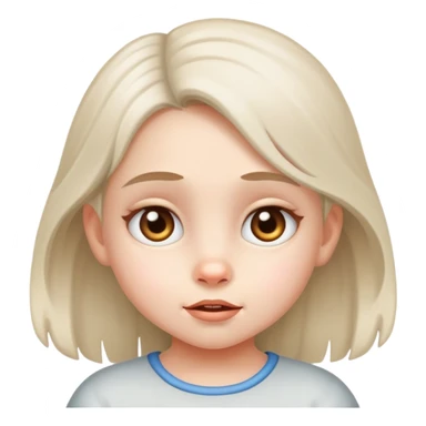 Little girl saying wolp  sticker