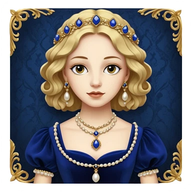 Renaissance lady  sticker