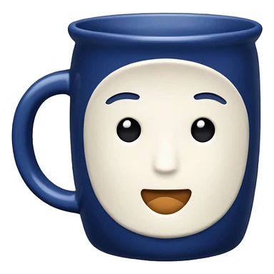 dark blue mug sticker