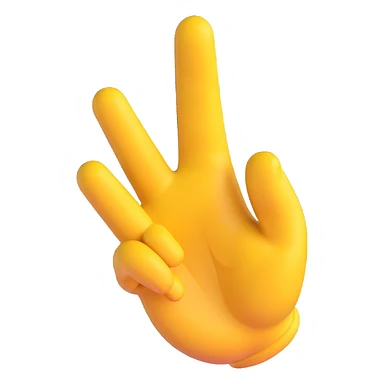 fig hand gesture, 3D emoji style sticker