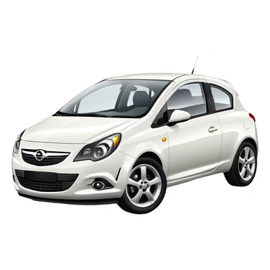 Opel Corsa weiß sticker