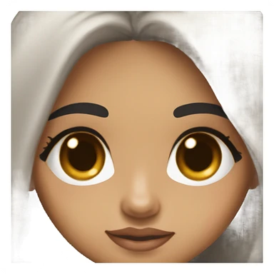 lightskin indian girl with big brown eyes and long black hair with a babydoll top on sticker