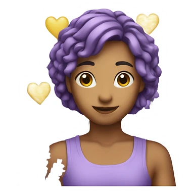 lavanda in the heart sticker