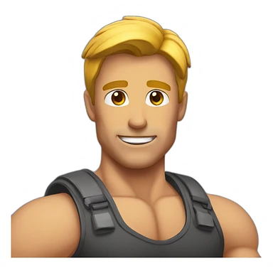 Homme musclé sticker