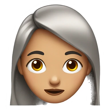 Girl rolling eyes  sticker