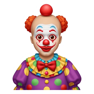 pregnant man clown emoji sticker