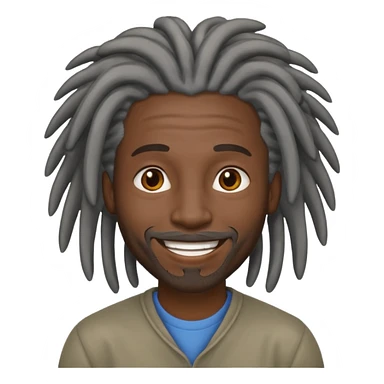 Homem negro de dreads grisalhos sticker