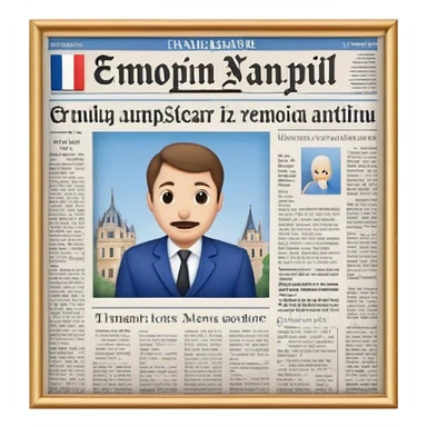 a French newspapernewspapper sticker