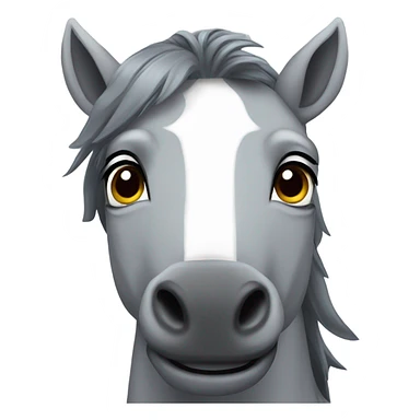 Grey mustang sticker