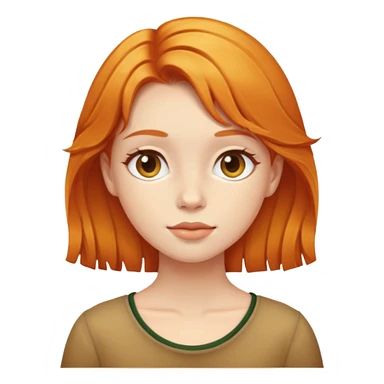 Girl with ginger gold hair sticker