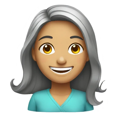 mujer sonriendo sticker