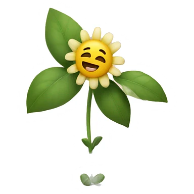 Flower has legs  sticker