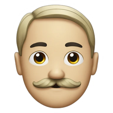 Hitler's mustache sticker