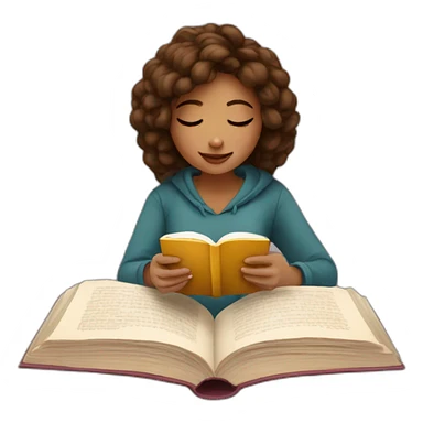 girl-reading-a-book-with-cappuccino sticker