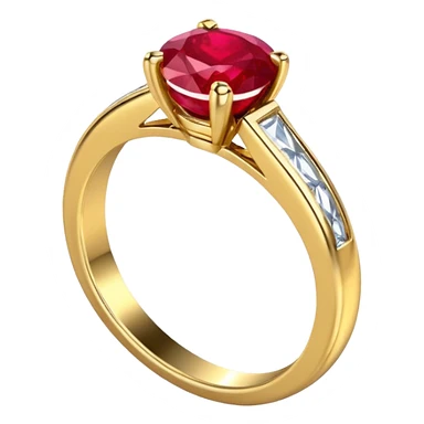 glitter rubi diamond married ring sticker