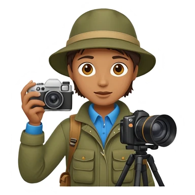
wildlife photographer, outdoor clothe sticker