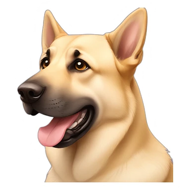 Light yellow lab German shepherd brothers sticker
