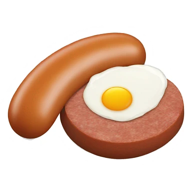 Sausage and egg sticker