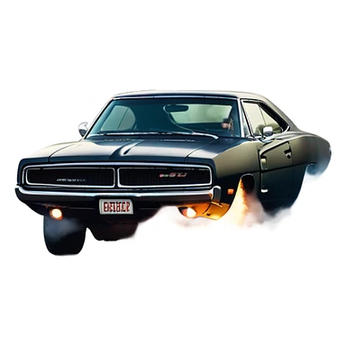 dodge charger scat pack doing burnout sticker