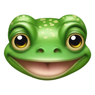 A frog mewing sticker