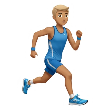 a person running a marathon  sticker