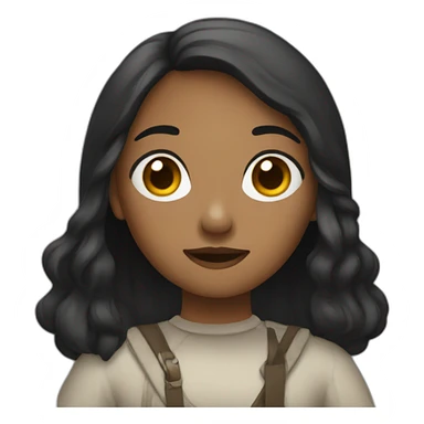 Black magdalaena sticker