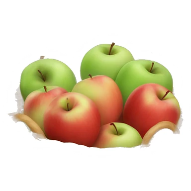 Basket of apples. only Red sticker