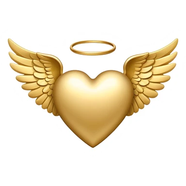 heart with angel wings sticker