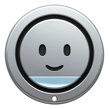 Metal Bath plug, plain, no smiley faces sticker