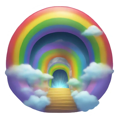Rainbow portal sticker