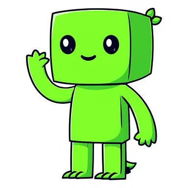 Minecraft creeper sticker