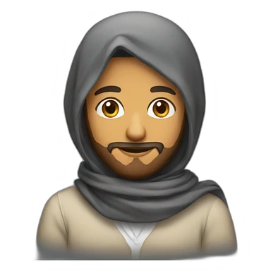 arab in scarf sticker