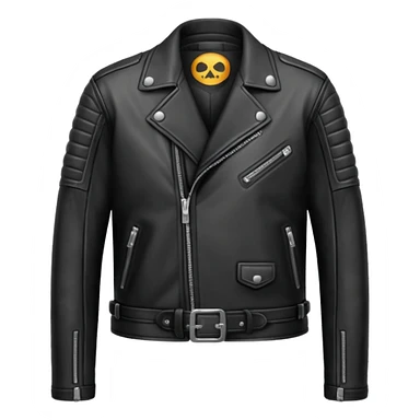 leather biker jacket sticker