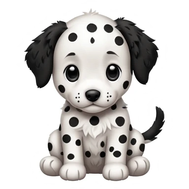 a dolmatin puppy sticker