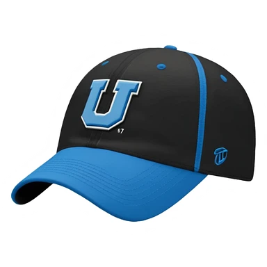 3d rendering isolated, black blue NCAA '47 Clean Up Adjustable Hat, One Size Fits All sticker