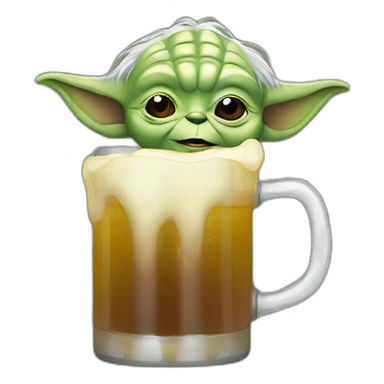 Yoda-drink-beer sticker