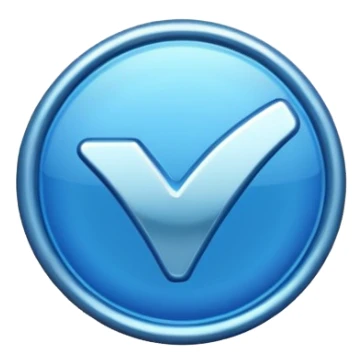 Verified blue tick badge emoji  sticker