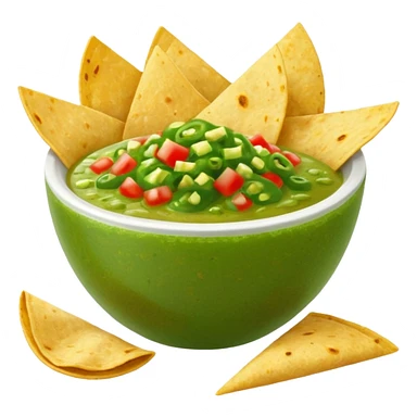 Chips and green salsa sticker