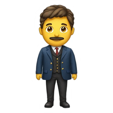 Homme en costume sticker