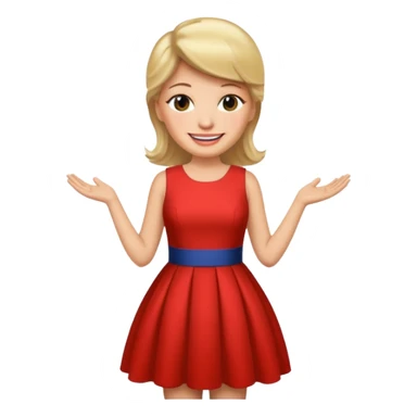 Donald trump in a dress sticker