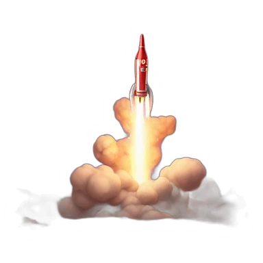 rocket shooting love sticker