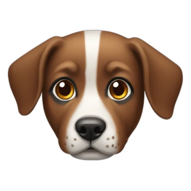 tricolor dog sticker