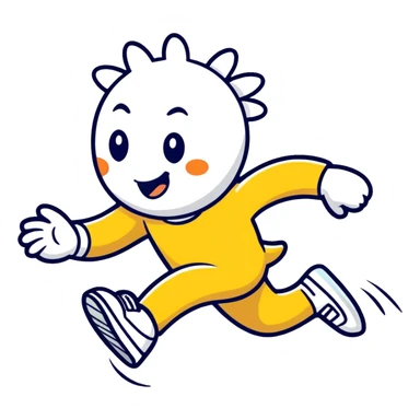 Daisy running sticker