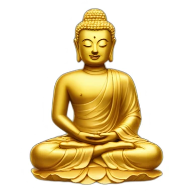 golden buddha sticker