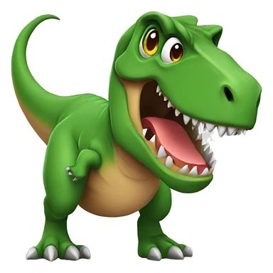 t-rex with t-shirt sticker