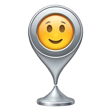 Silver Location Marker sticker